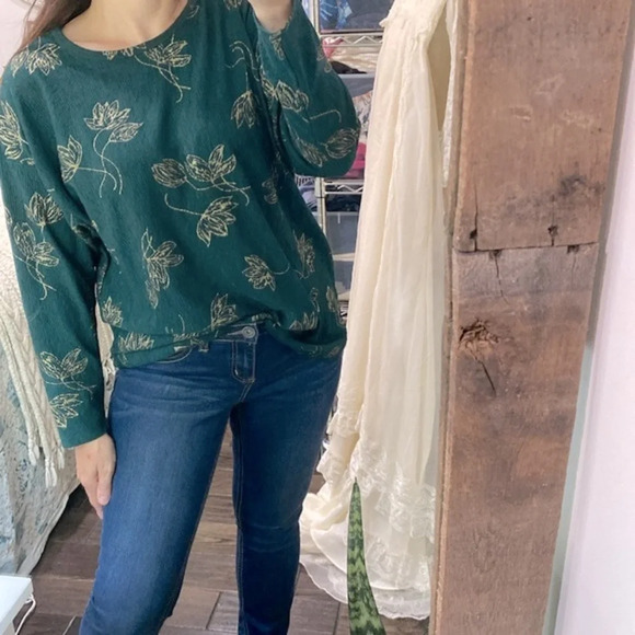 Vintage green top size XLarge - Picture 2 of 5